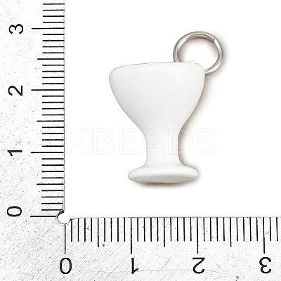 304 Stainless Steel Enamel Pendants STAS-L312-04P-05-1
