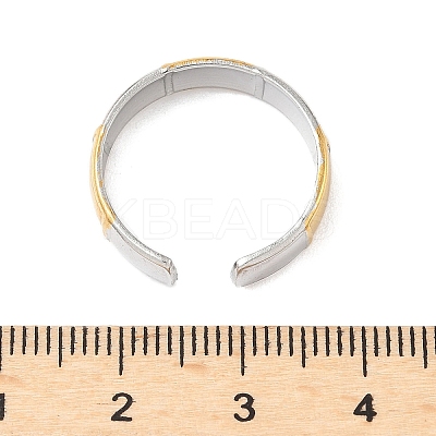 304 Stainless Steel Cuff Rings RJEW-S626-06GP-B-1