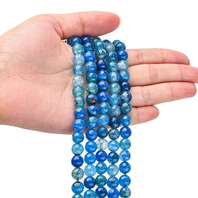 Natural Agate Bead Strands X-G-K166-07F-8mm-06-1