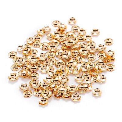 Brass Bead Cap X-KK-F824-029G-1