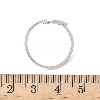 304 Stainless Steel Cuff Rings for Women RJEW-F195-02P-1