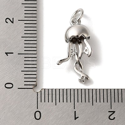 Rack Plating Brass Micro Pave Cubic Zirconia Pendants KK-U027-09-03P-1