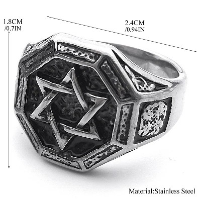 304 Stainless Steel Finger Rings for Men FS-WGB5366-03-1