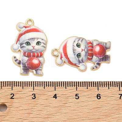 Christmas Alloy Enamel Pendants ENAM-K069-43D-1