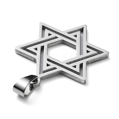 Non-Tarnish 304 Stainless Steel Pendants STAS-D036-04P-1