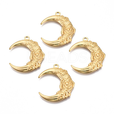 Ion Plating(IP) 201 Stainless Steel Pendants STAS-N098-066LG-1