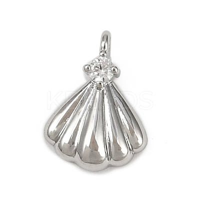 Brass Pave Clear Cubic Zirconia Pendants LS-KK-L238-31P-1
