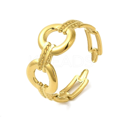304 Stainless Steel Cuff Ring RJEW-Q820-01D-1