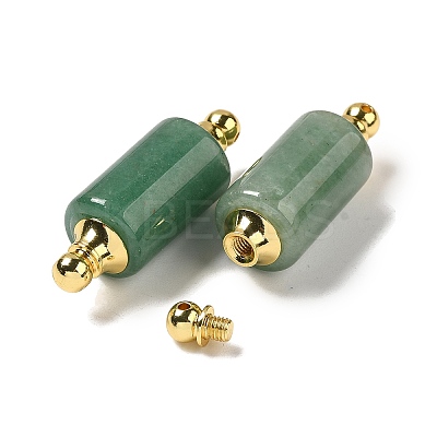Natural Mixed Stone Connector Charms G-Z039-01G-1
