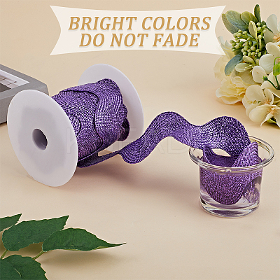5 Yards Polyester Wavy Fringe Trim Ribbon OCOR-GF0003-45E-1