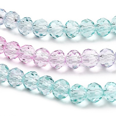 Transparent Painted Glass Beads Strands LS-DGLA-A034-T3mm-A10-1