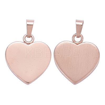 Ion Plating(IP) Fashionable 304 Stainless Steel Stamping Blank Tag Pendants STAS-J002B-01RG-1
