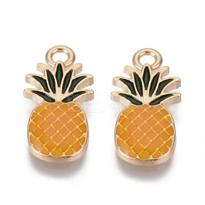 Alloy Enamel Pendants X-ENAM-T009-50A-RS-1
