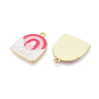 Valentine's Day Alloy Enamel Pendants ENAM-T023-15B-1