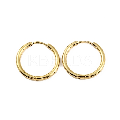 Ion Plating(IP) 304 Stainless Steel Huggie Hoop Earrings EJEW-M218-04C-G-1