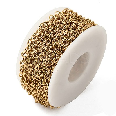 3.28 Feet Ion Plating(IP) 304 Stainless Steel Rolo Chains X-CHS-H007-31G-1