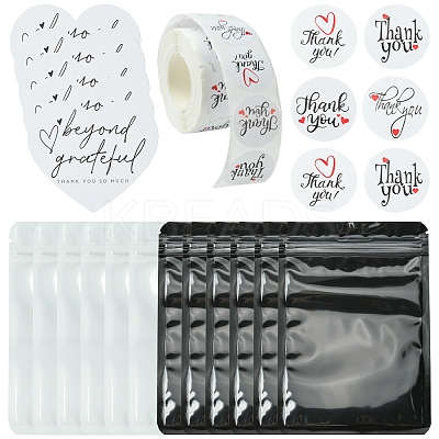 Thanksgiving Day Theme Rectangle Plastic Packaging Yin-yang Resealable Bags OPP-FS0001-12-1