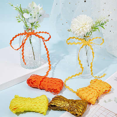 50M 4 Colors Wave Bending Fringe Trim OCOR-GF0003-49-1