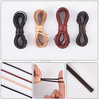 5M Cowhide Leather Cords for DIY Craft WL-GF0001-25A-02-1
