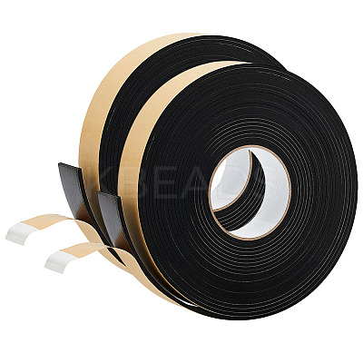 2 Rolls Strong Adhesion EVA Sponge Foam Rubber Tape AJEW-BC0009-88C-1