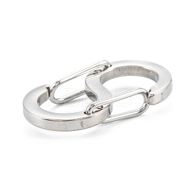 Non-Tarnish 304 Stainless Steel S-Hook Clasps LS-STAS-C024-02D-P-1