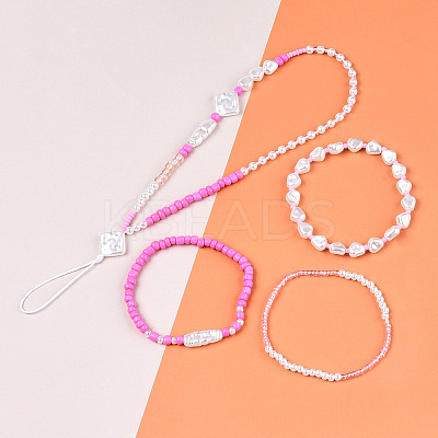 DIY 10 Style ABS & Acrylic Beads Jewelry Making Finding Kit DIY-N0012-05K-1
