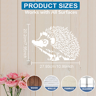 1Pc PET Hollow Out Drawing Painting Stencils DIY-MA0005-76C-1