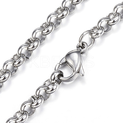 Tarnish Resistant 304 Stainless Steel Necklaces LS-NJEW-E080-03P-1