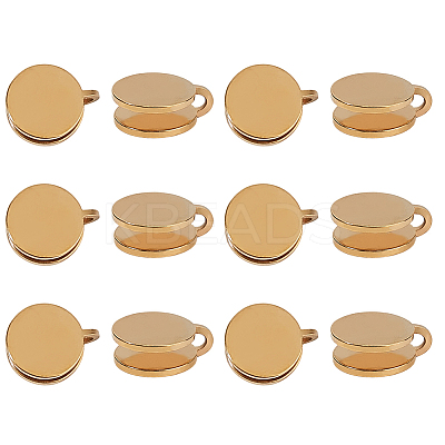 12Pcs 304 Stainless Steel Cuff Earrings EJEW-HS0001-28G-1