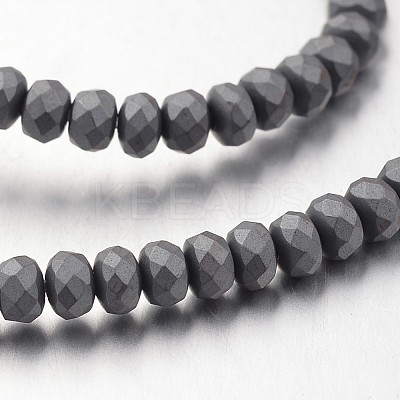 Non-magnetic Synthetic Hematite Bead Strands G-F300-48B-F09-1