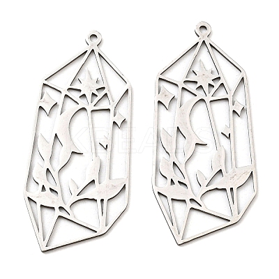 Non-Tarnish 201 Stainless Steel Pendants STAS-M318-27P-1