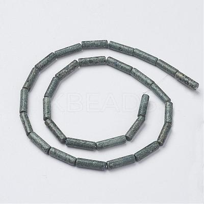 Natural Serpentine/Green Lace Stone Beads Strands G-G968-F12-1