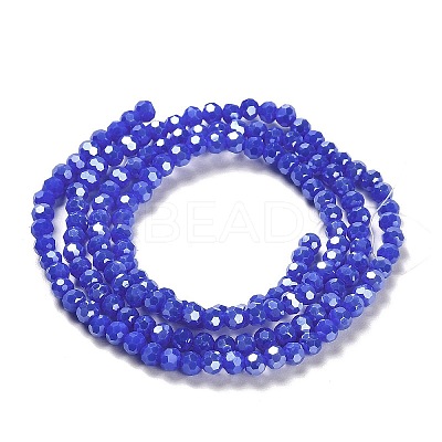 Electroplate Opaque Glass Beads Strands EGLA-A035-P3mm-A07-1