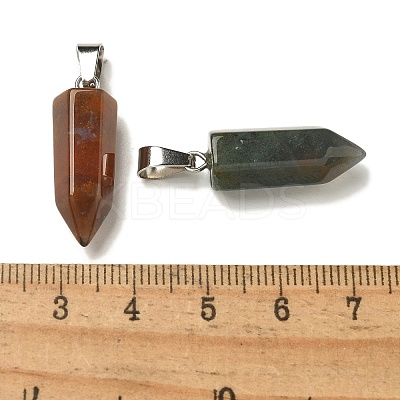 Natural Indian Agate Pendants G-Z067-07P-23-1