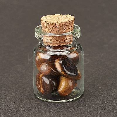Transparent Glass Wishing Bottle Decoration DJEW-A001-01C-12-1