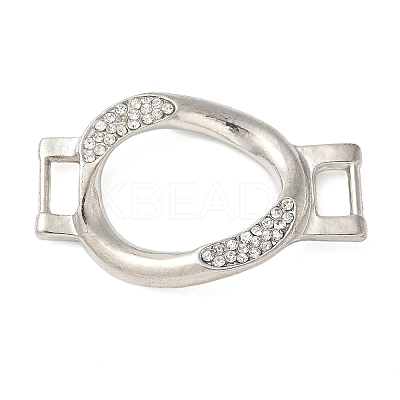 Alloy Crystal Rhinestone Oval Connector Links Charms FIND-M052-10P-NR-1