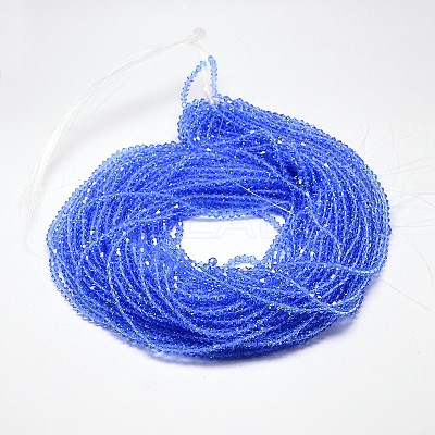 Imitate Austrian Crystal Bicone Glass Beads Strands GLAA-F029-5x5mm-09-1