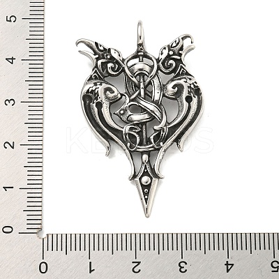 316 Surgical Stainless Steel Pendants STAS-E212-156AS-1