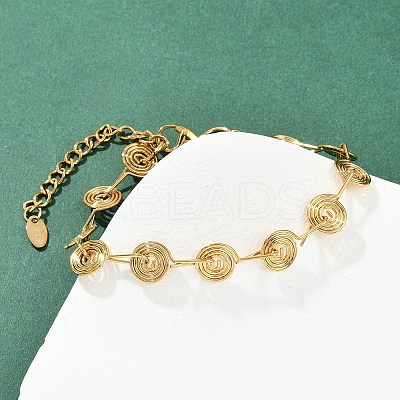304 Stainless Steel Link Chain Bracelets for Women BJEW-Z143-26G-1
