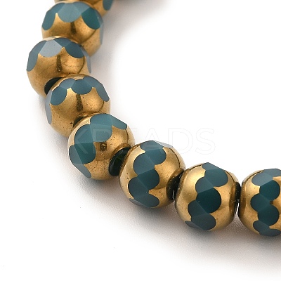 Opaque Solid Color Glass Beads Strands GLAA-G098-02E-1