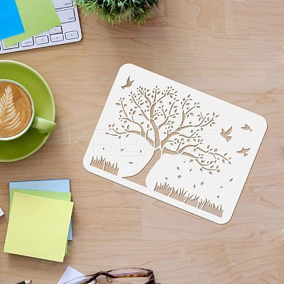 PET Hollow out Drawing Painting Stencils Sets for Kids Teen Boys Girls DIY-WH0172-454-1