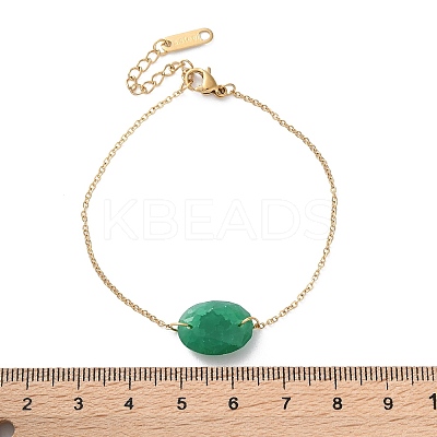 304 Stainless Steel Link Bracelets BJEW-A036-24G-02-1
