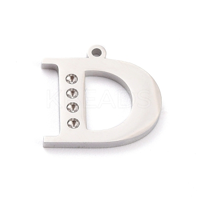 Non-Tarnish 304 Stainless Steel Pendant Rhinestone Settings STAS-F267-09D-P-1