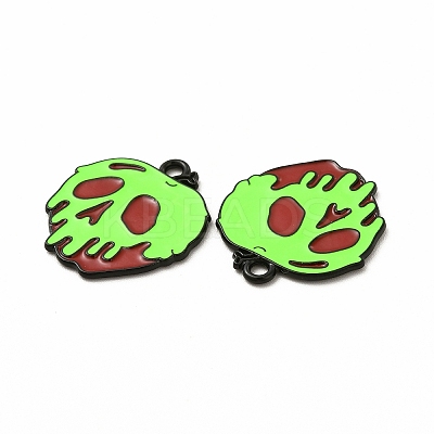 Rack Plating Alloy Enamel Pendants X-FIND-G054-20EB-02-1