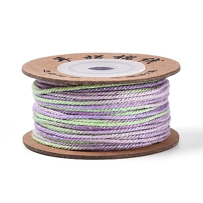 30M Segment Dyed Macrame Cotton Cord OCOR-T018-01Q-1