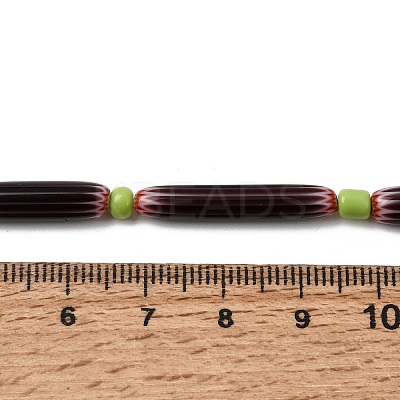Handmade Lampwork Chevron Beads LAMP-Z019-01-02-1