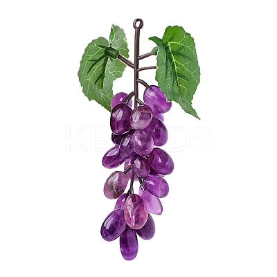 Natural Fluorite Grape Model Pendants PW-WG36806-03-1