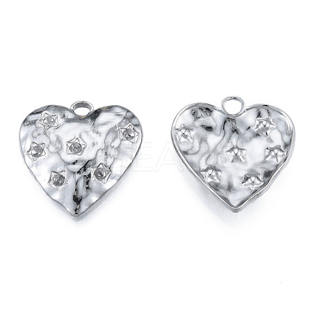 Non-Tarnish 304 Stainless Steel Pendant Rhinestone Settings LS-STAS-N098-213P-1