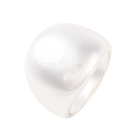 Ion Plating(IP) 304 Stainless Steel Wide Finger Rings for Women RJEW-S414-04B-S-1