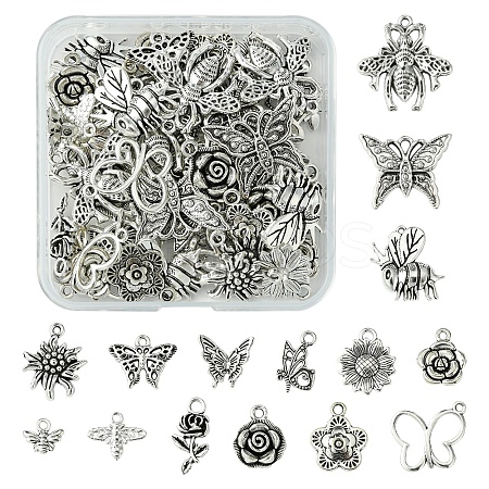 15 Styles Tibetan Style Alloy Pendants TIBE-FS0002-73-1